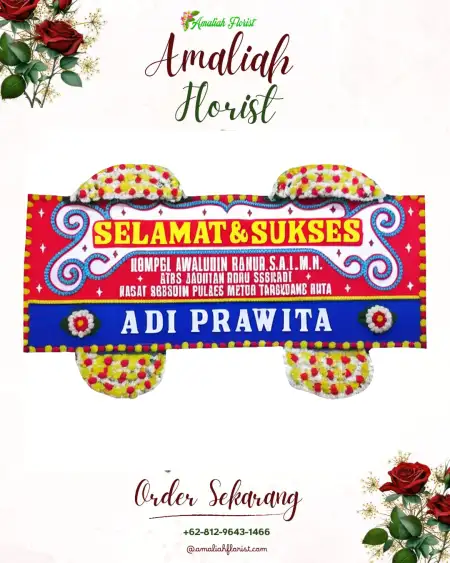 Papan Bunga Ucapan Selamat Adiluhur